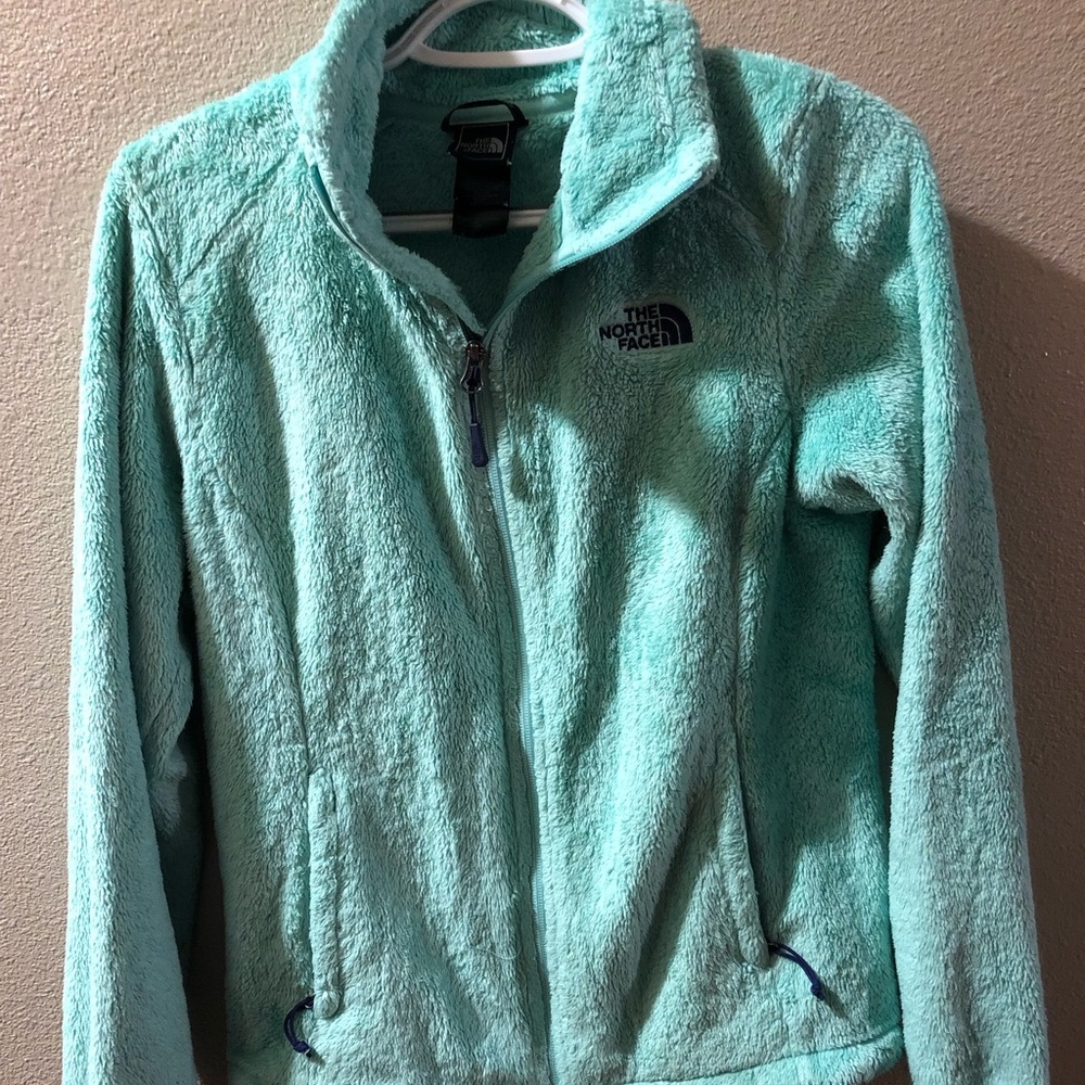 Mint colored NorthFace jacket